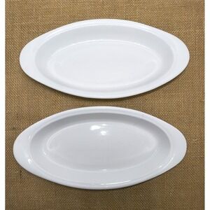 2 Corning Ware French White Stoneware 11" Au‎ Gratin Oval Baking Dish 12 Oz